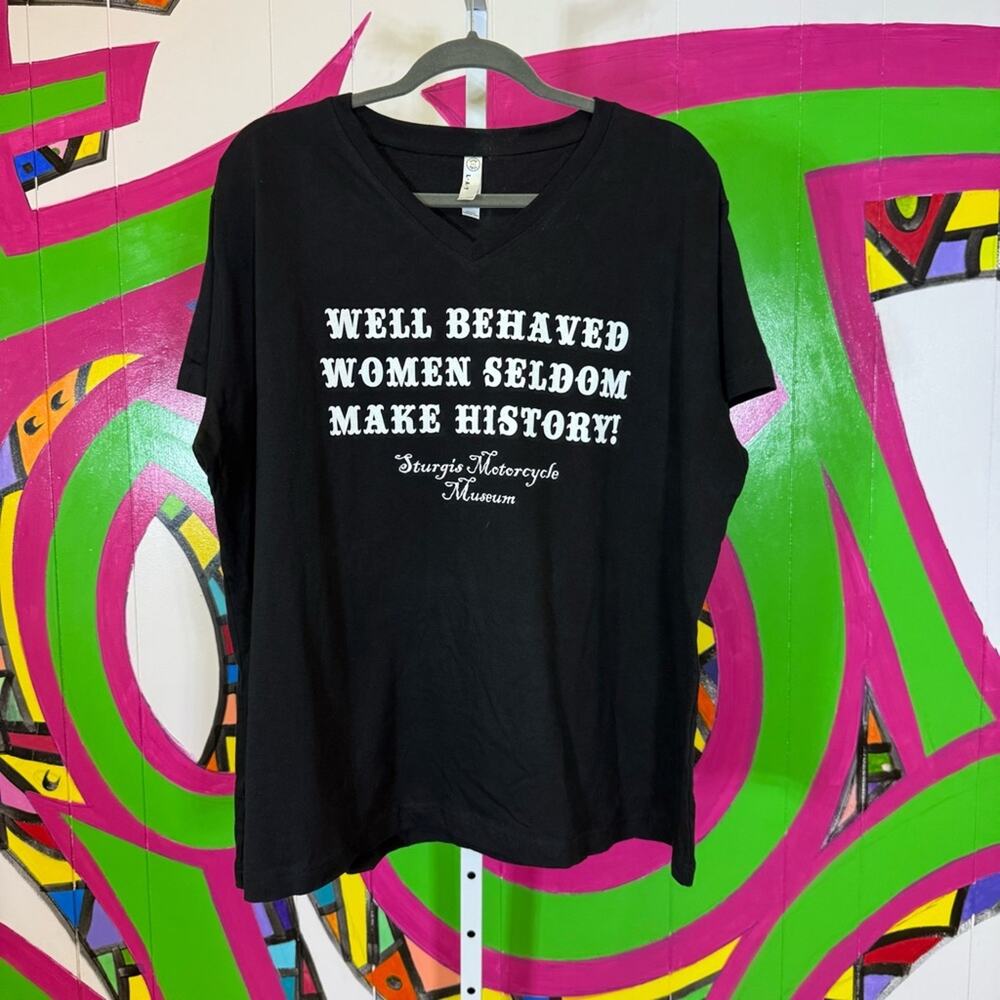 Live And Tell Apparel. Black Tee with Bold White Quote. Size 2XL. Pristine cond!
